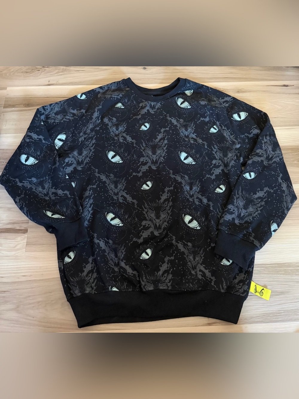 Disney Villains X Heide Klum glow in the dark maleficent eyes crewneck sweater